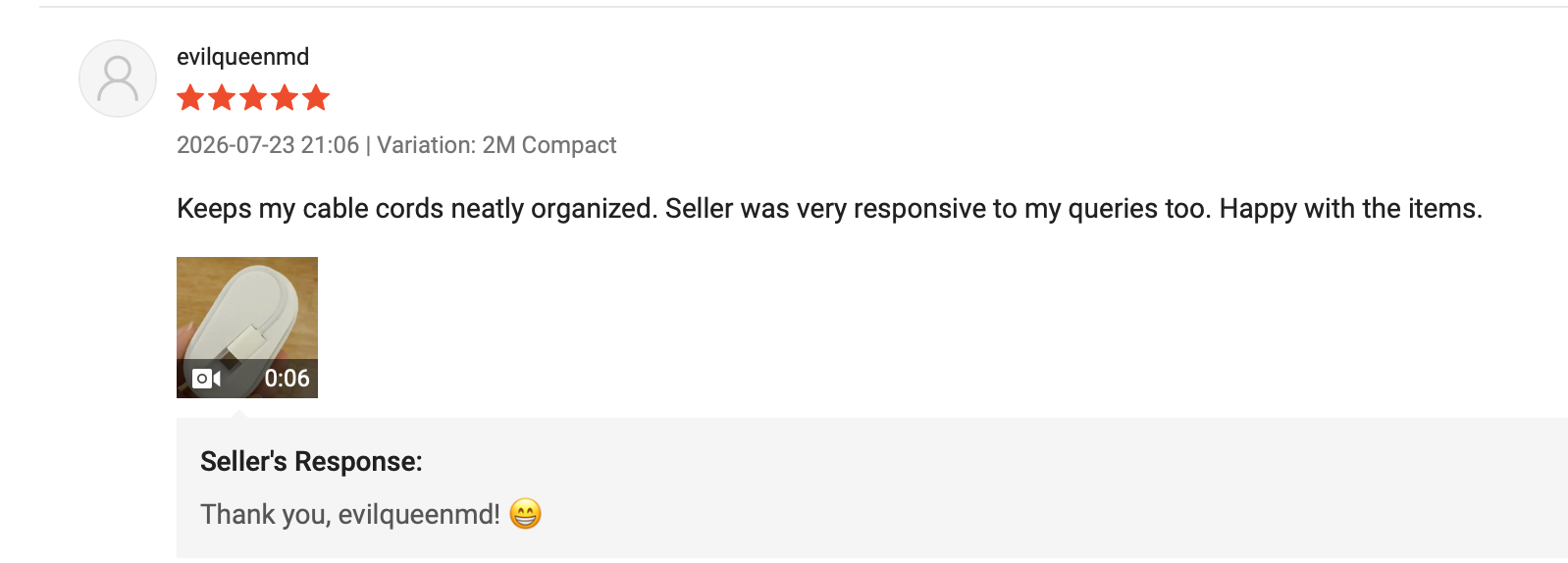 Customer feedback screenshot 10 from Shopee