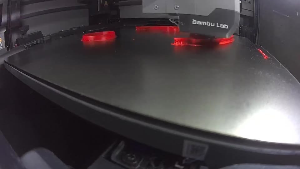 A time-lapse look at a red print taking shape in the studio.