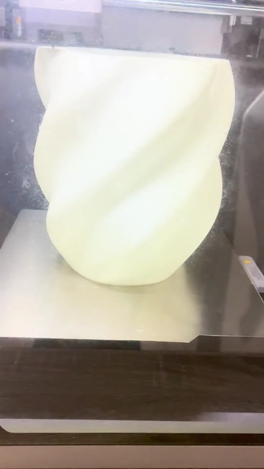See the spiral lampshade taking shape before it becomes part of a room.